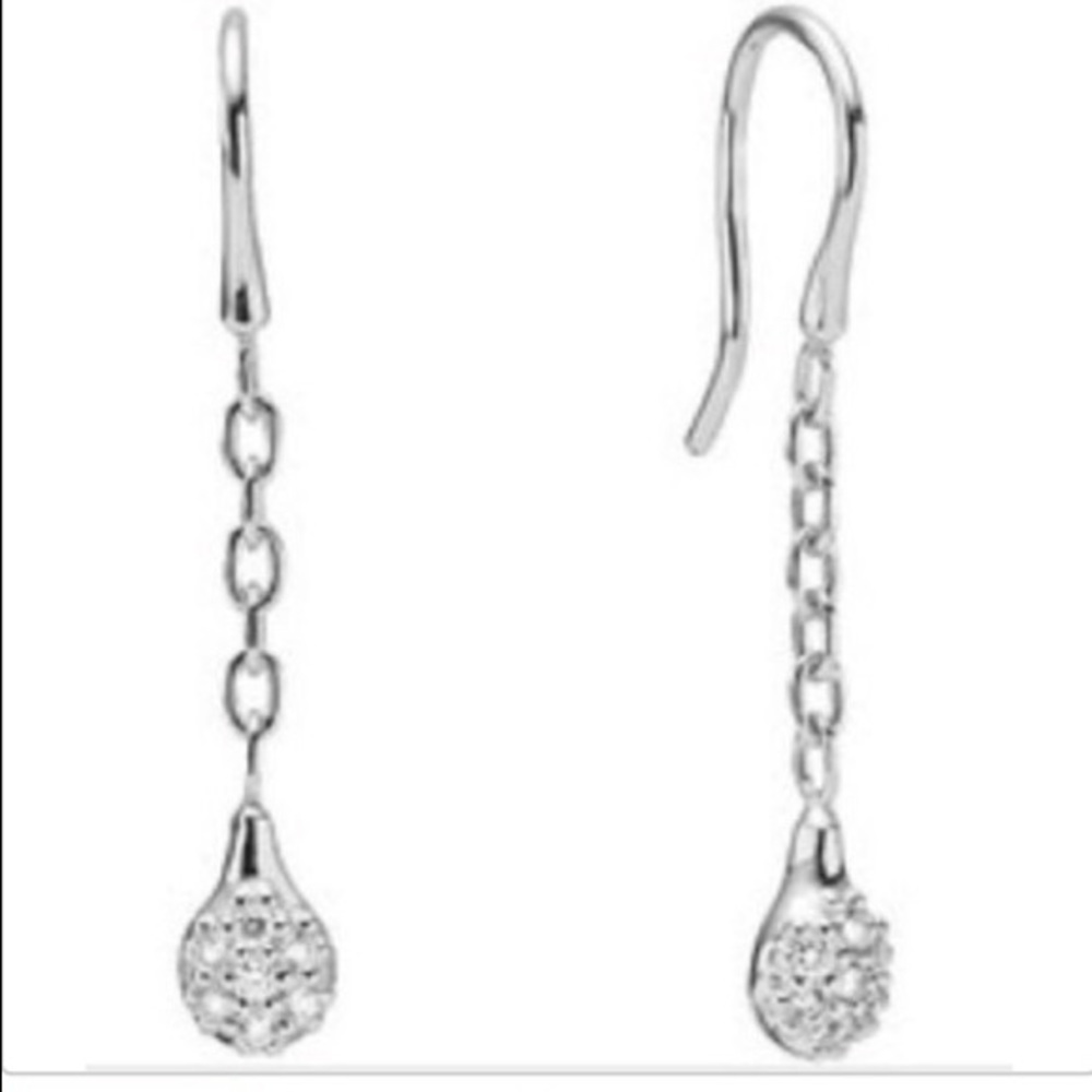 Lovepod Pandora Earrings- 18k White Gold/Diamonds!
